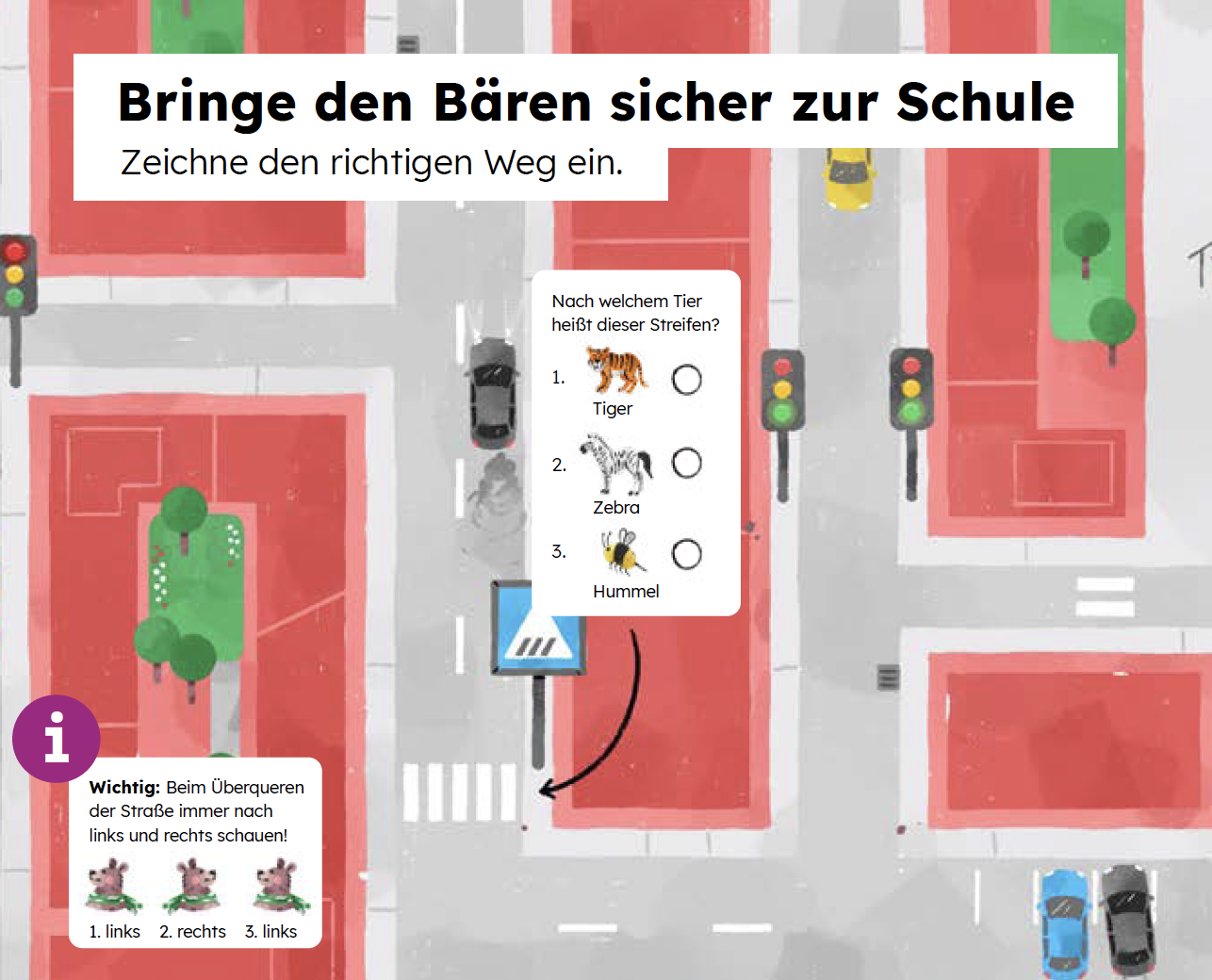 Übung Bärenkalender - Schulweg