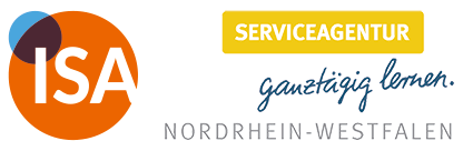 Logo ISA Serviceagentur ganztätgig lernen NRW