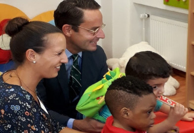 Staatssekretär Bothe besucht Kinderstube