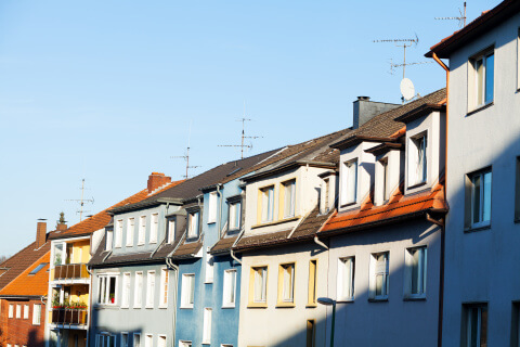 Häuserfassaden in Essen